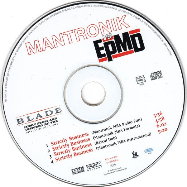 Kurtis Mantronik vs. EPMD : Strictly Business (CD, Maxi)