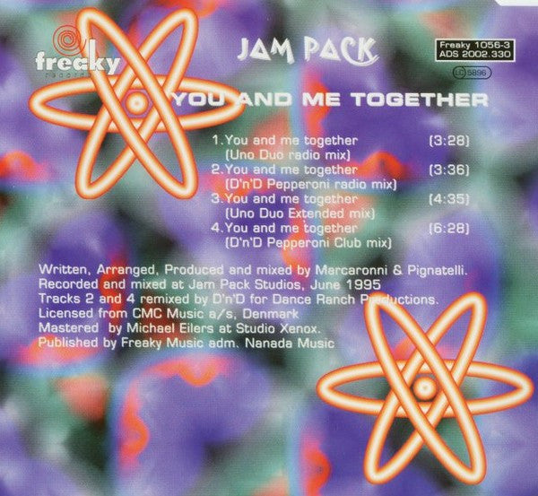 JamPack Feat. Bee (3) : You And Me Together (CD, Maxi)