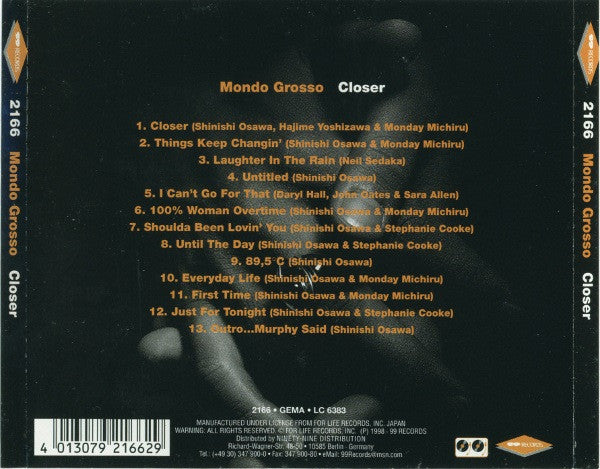 Mondo Grosso : Closer (CD, Album)