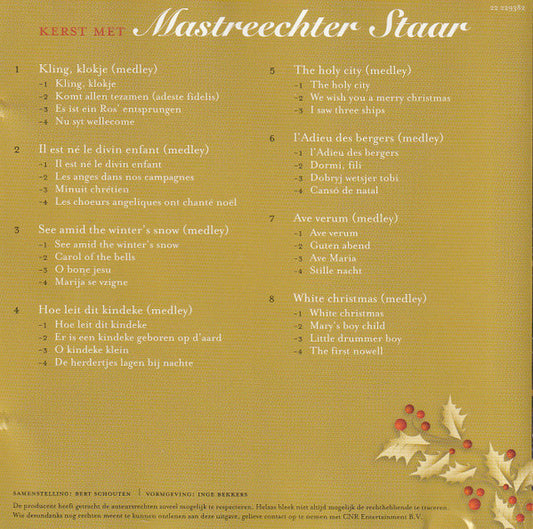 De Mastreechter Staar : Kerst Met Mastreechter Staar (CD, Comp)