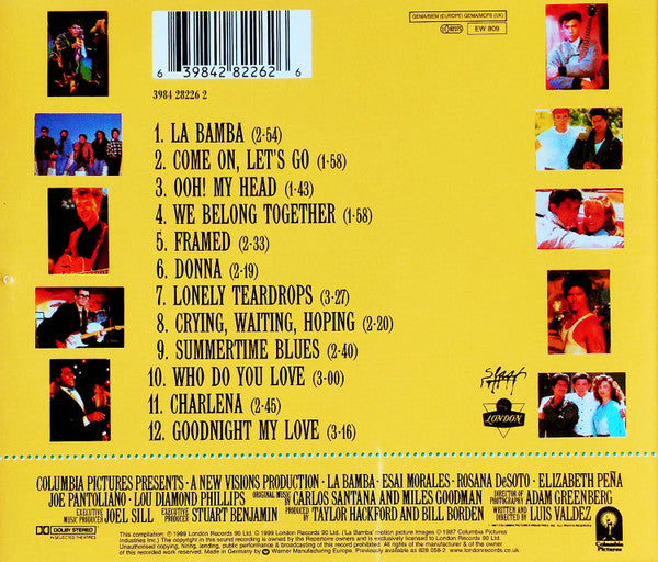 Various : La Bamba - Original Motion Picture Soundtrack (CD, Album, RE)