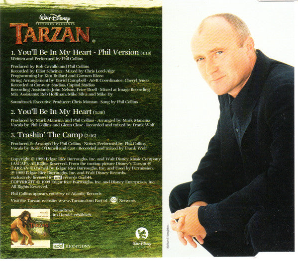 Phil Collins : You'll Be In My Heart (CD, Single)
