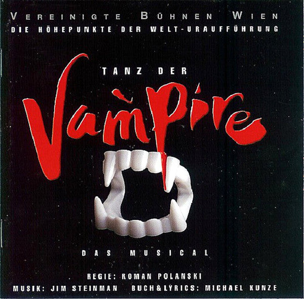 Vereinigte Bühnen Wien : Tanz Der Vampire (Die Höhepunkte Der Welt-Uraufführung) (CD, Comp)