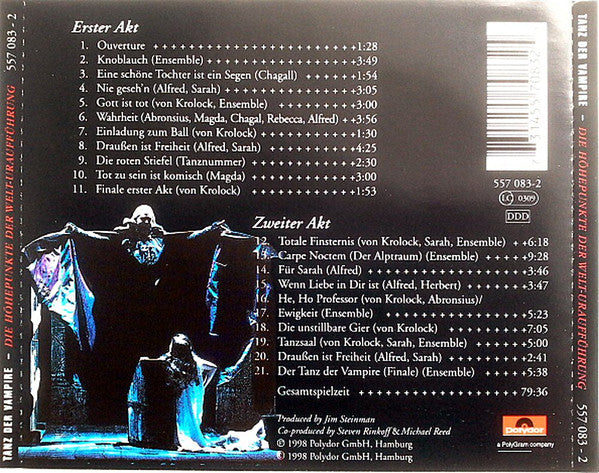 Vereinigte Bühnen Wien : Tanz Der Vampire (Die Höhepunkte Der Welt-Uraufführung) (CD, Comp)