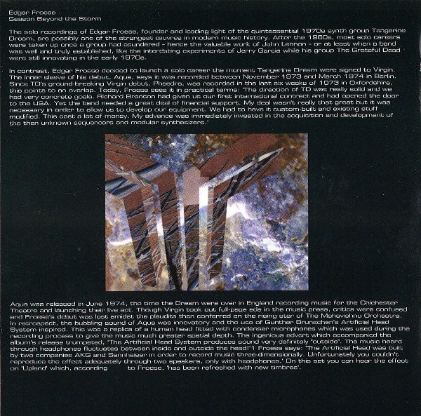 Edgar Froese : Beyond The Storm (2xCD, Comp)
