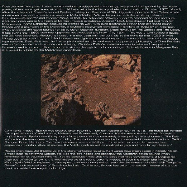 Edgar Froese : Beyond The Storm (2xCD, Comp)
