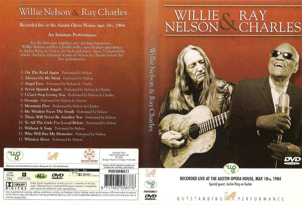 Willie Nelson & Ray Charles : An Intimate Performance (DVD-V, Comp, RE, PAL)
