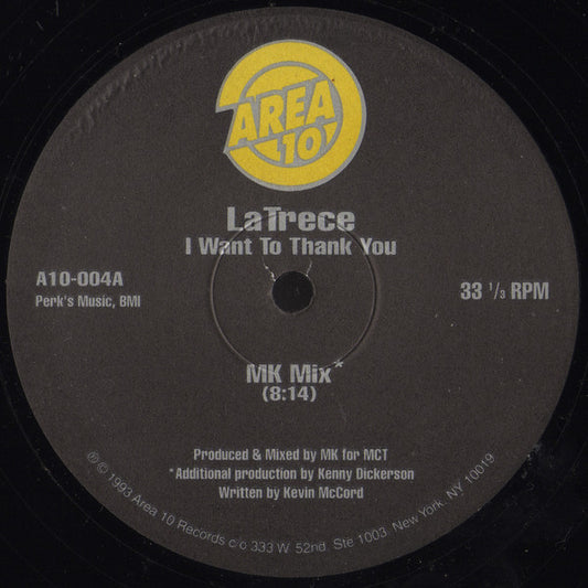 Latrece B. Kinchen : I Want To Thank You (The MK Mixes) (12")