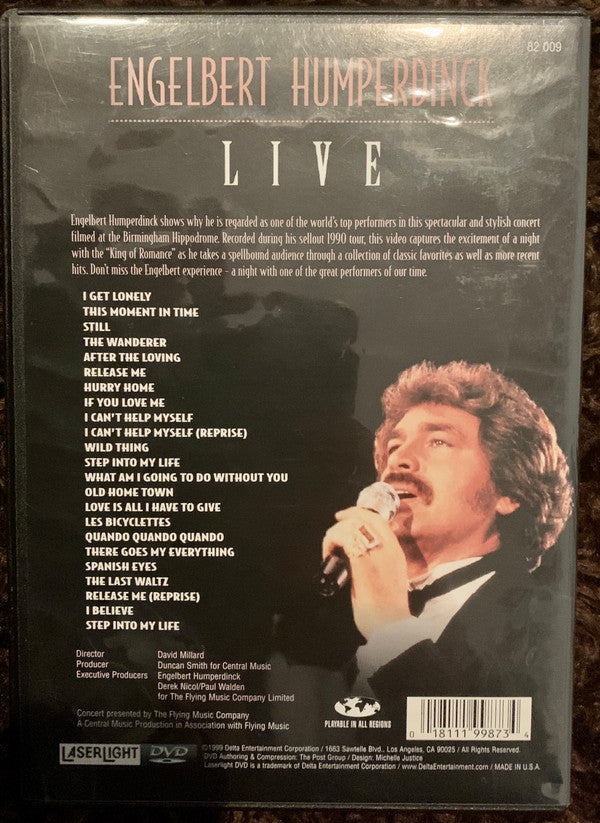 Engelbert Humperdinck : Englebert Humperdinck Live (DVD, NTSC)