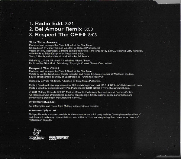 Phats & Small : This Time Around (CD, Maxi)