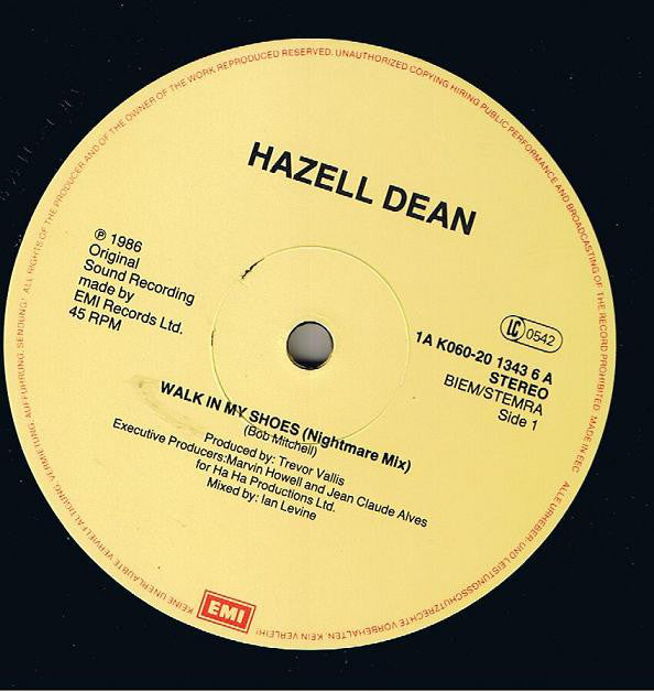 Hazell Dean : Walk In My Shoes (12", Single)