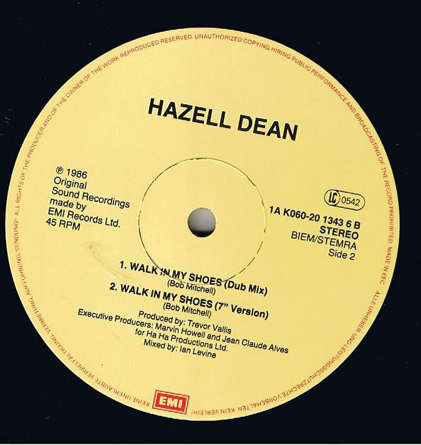 Hazell Dean : Walk In My Shoes (12", Single)