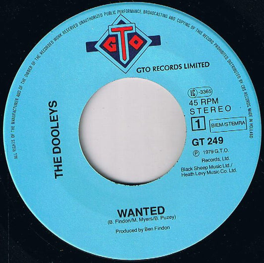 The Dooleys : Wanted (7", Single)