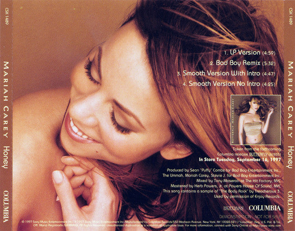 Mariah Carey : Honey (CD, Single, Promo)