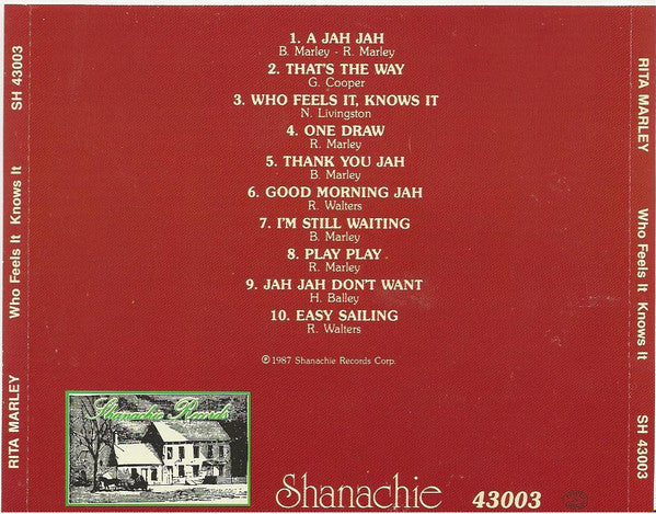 Rita Marley : Who Feels It Knows It (CD, Album, RE)