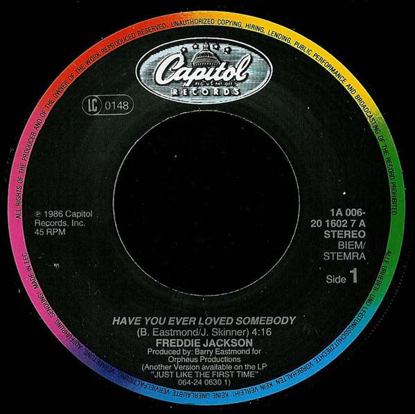 Freddie Jackson : Have You Ever Loved Somebody (7", Single)