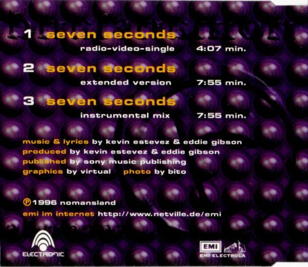 Nomansland : 7 ...Seconds (CD, Maxi)