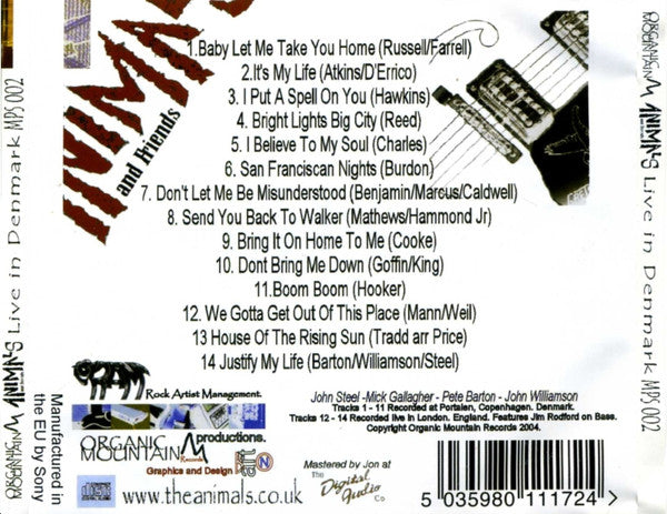 Animals & Friends : Live In Denmark (CD, Album)