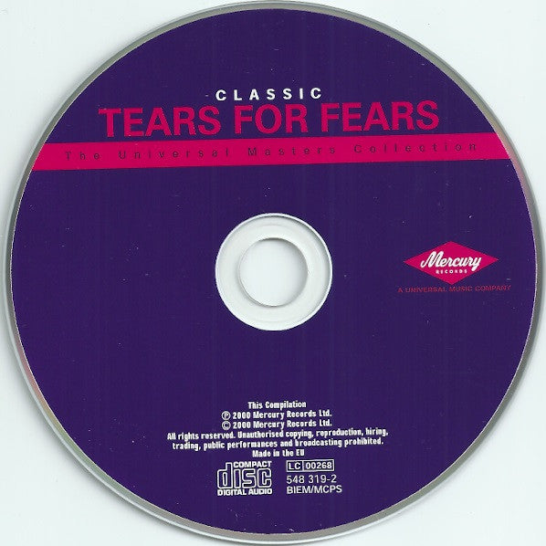 Tears For Fears : Classic (CD, Comp, RP)