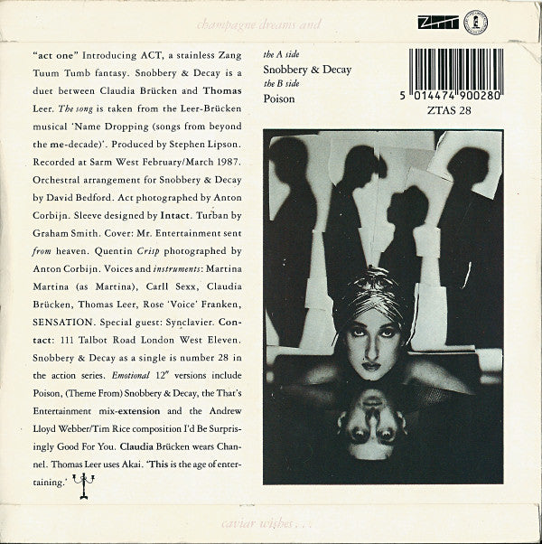 Act : Snobbery & Decay (7", Single)