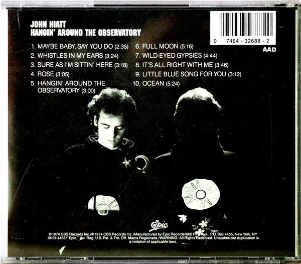 John Hiatt : Hangin' Around The Observatory (CD, Album, RE)