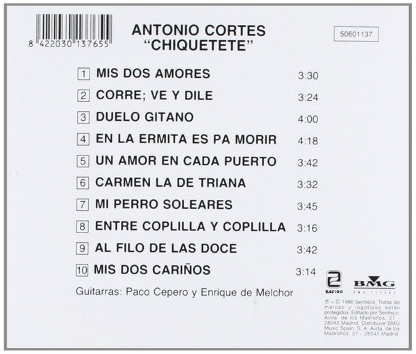 Chiquetete : Las Mejores Sevillanas De (CD, Album, RE)