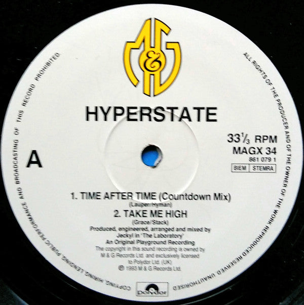 Hyperstate Featuring Janey Lee Grace : Time After Time (12")