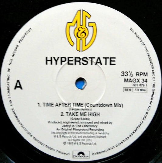 Hyperstate Featuring Janey Lee Grace : Time After Time (12")