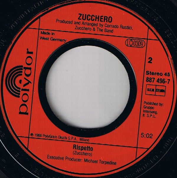 Zucchero : Solo Una Sana E Consapevole Libidine Salva Il Giovane Dallo Stress E Dall'Azione Cattolica (7", Single)