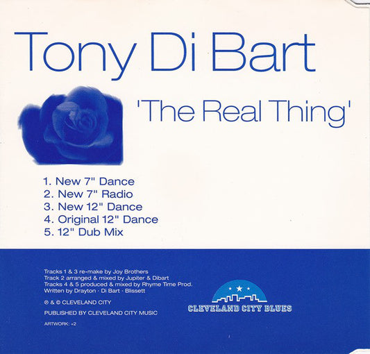 Tony Di Bart : The Real Thing (CD, Single)
