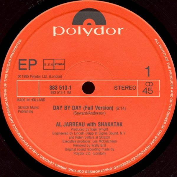 Shakatak With Al Jarreau : Day By Day (12", EP)