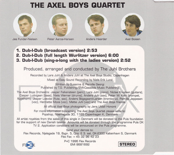 The Axel Boys Quartet : Dub-I-Dub (CD, Maxi)