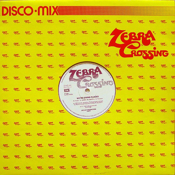 Zebra Crossing : We're Going Places / Milk 'N' Honey (12", Single, Promo, Pin)