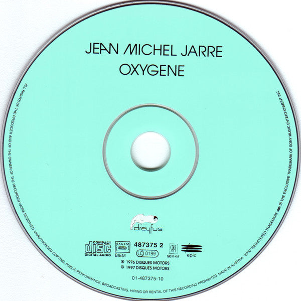 Jean-Michel Jarre : Oxygene (CD, Album, RE, RM, RP)