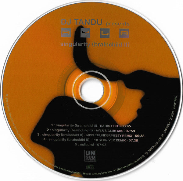 DJ Tandu Presents Ayla : Singularity (Brainchild II) (CD, Maxi)