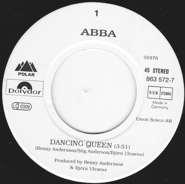 ABBA : Dancing Queen/Lay All Your Love On Me (7", Single)