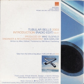 Mike Oldfield : Tubular Bells 2003 Introduction (CD, Single, Promo)
