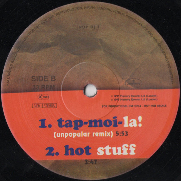 Popcorn (6) : Tap-Moi-La! (12", Promo)