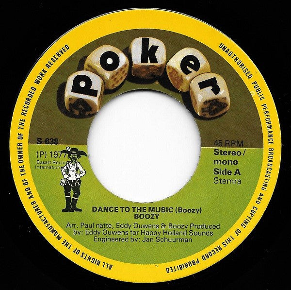 Boozy : Dance To The Music (7")