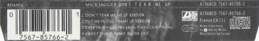 Mick Jagger : Don't Tear Me Up (CD, Maxi)