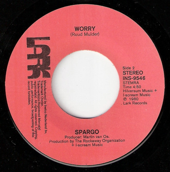 Spargo : You And Me (7", Single)
