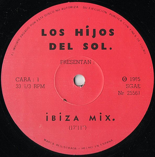 Los Hijos Del Sol : Ibiza Mix. (12", Mixed)