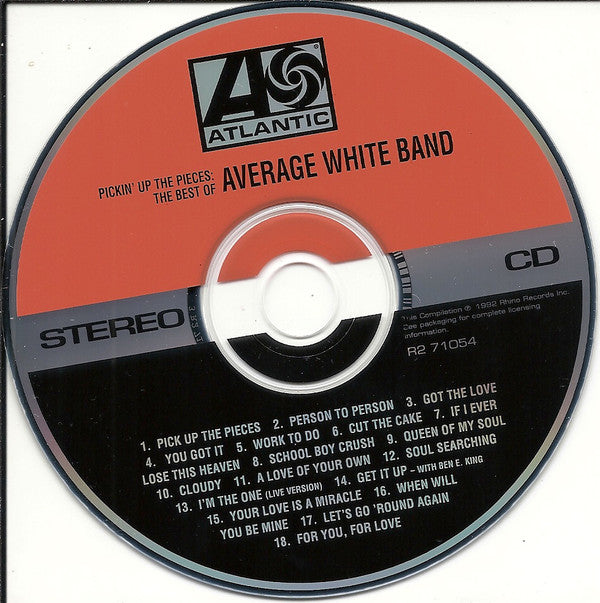 Average White Band : Pickin' Up The Pieces: The Best Of Average White Band (CD, Comp, RM)