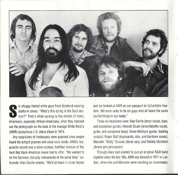 Average White Band : Pickin' Up The Pieces: The Best Of Average White Band (CD, Comp, RM)