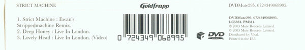 Goldfrapp : Strict Machine (DVD-V, Single, PAL)