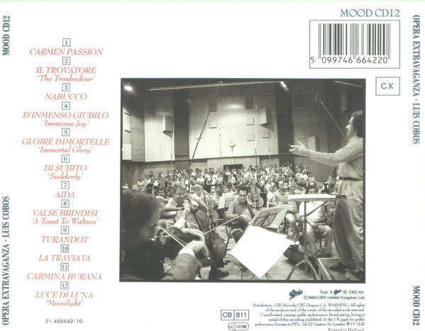 Luis Cobos, Royal Philharmonic Orchestra, Chorus Of The Royal Opera House, Covent Garden, London Symphony Orchestra , Conductor Luis Cobos , Featuring Placido Domingo : Opera Extravaganza (CD, Album)