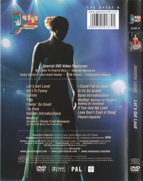 Jennifer Lopez : Let's Get Loud (DVD-V, PAL)