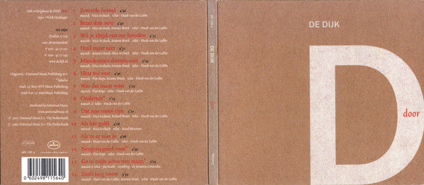 De Dijk : Door (CD, Album)