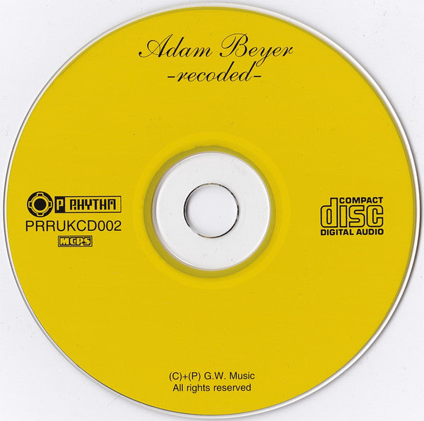 Adam Beyer : Recoded (CD, Album)