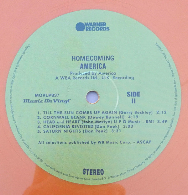 America (2) : Homecoming (LP, Album, Ltd, Num, RE, 180)